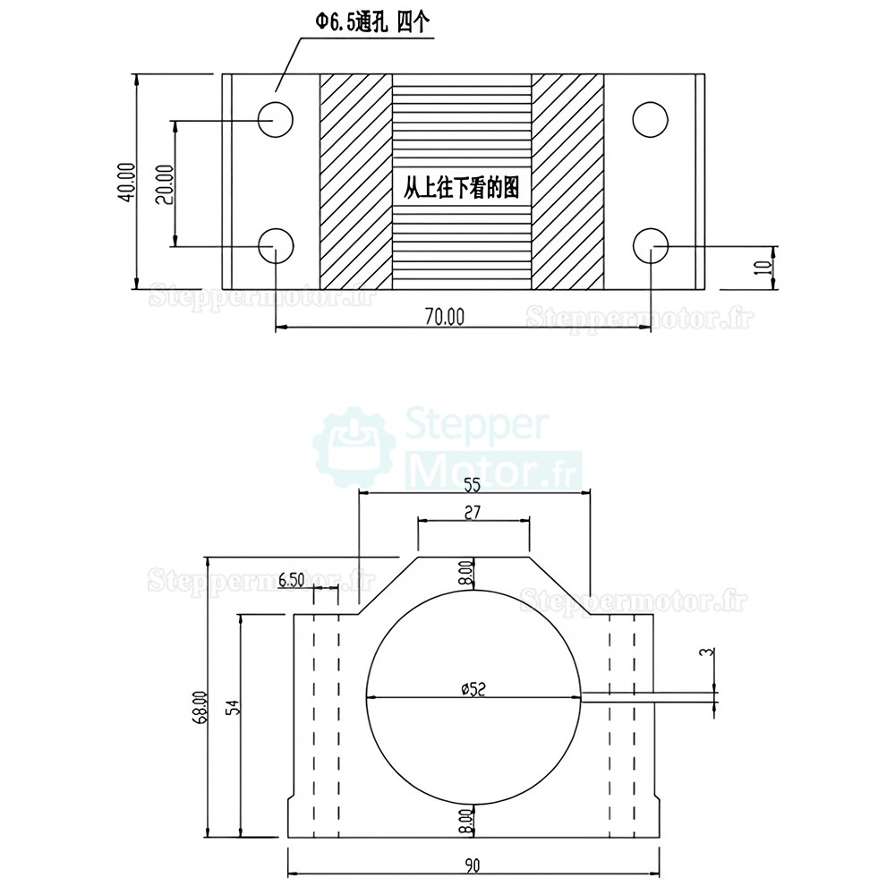 Kit moteur de broche CNC refroidi par air 500 W 110 V/220 V OSP001716 12&nbsp;000 tr/min avec alimentation et 13 pinces ER11